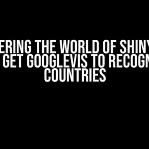 Conquering the World of Shiny Apps: How to Get GoogleVis to Recognise All Countries