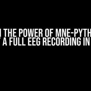 Unleash the Power of MNE-Python: How to Plot a Full EEG Recording in One Go!